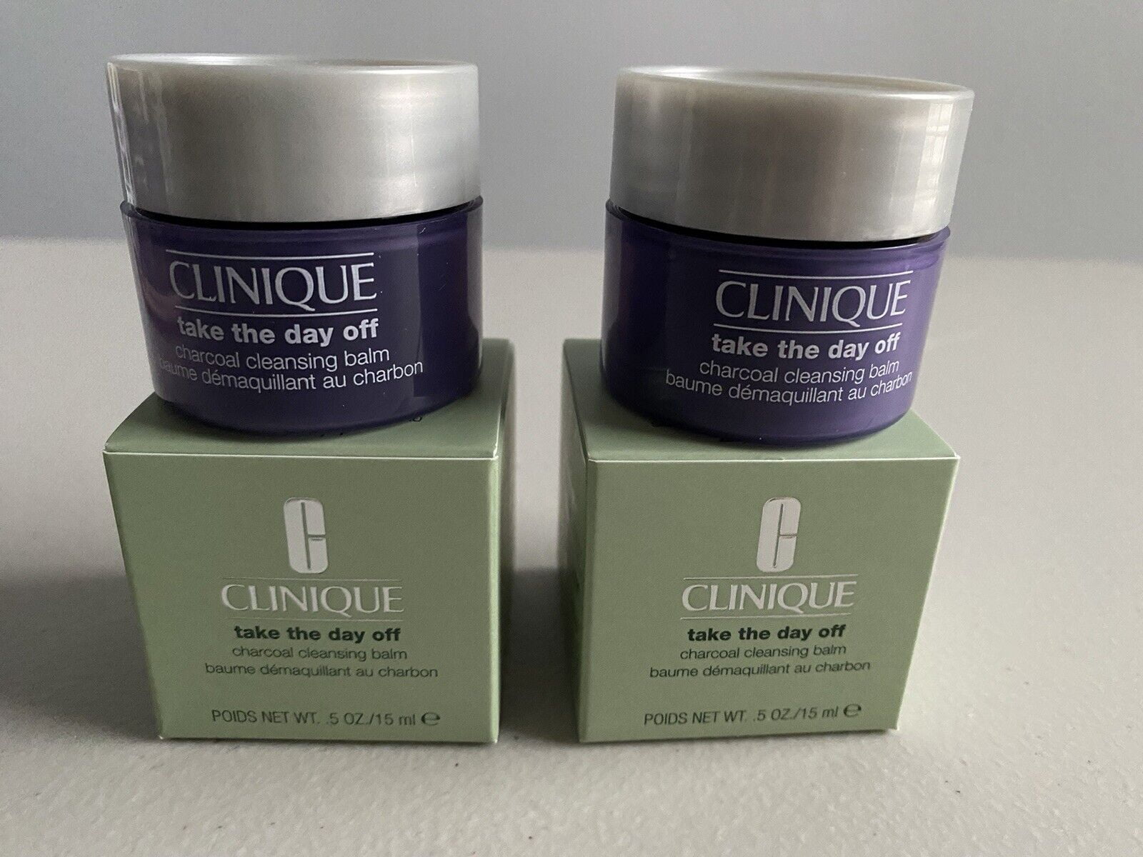 Pack of 3 x Clinique Take The Day Off Charcoal Cleansing Balm 0.5 oz 15ml Total 1.5 oz 45 ml