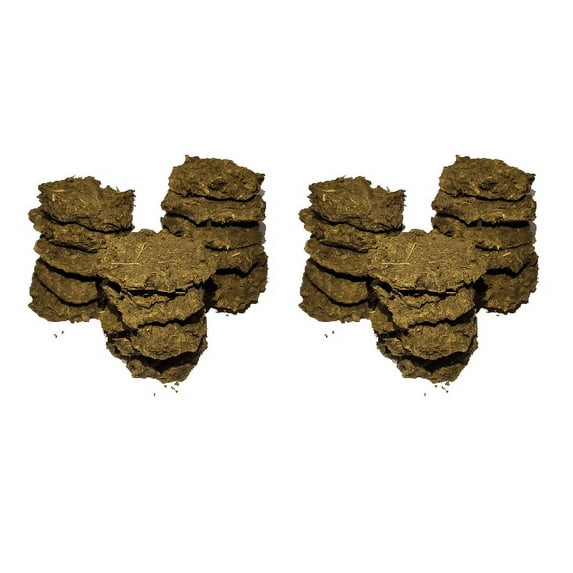 Pack of 30 Cow Havan Cakes Agnihotra Desi Puja Pooja Supplies Prayer