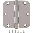 thumbnail image 1 of Pack of 30 Door Hinges 3-1/2" Inch Satin Nickel with 5/8" Radius Corner by Silverline, 1 of 3