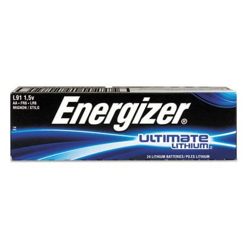Pack of 30 Energizer L91 AA Ultimate Lithium 1.5 Volt Battery - Bulk Pack - with Free Clear Battery Storage Holder Case