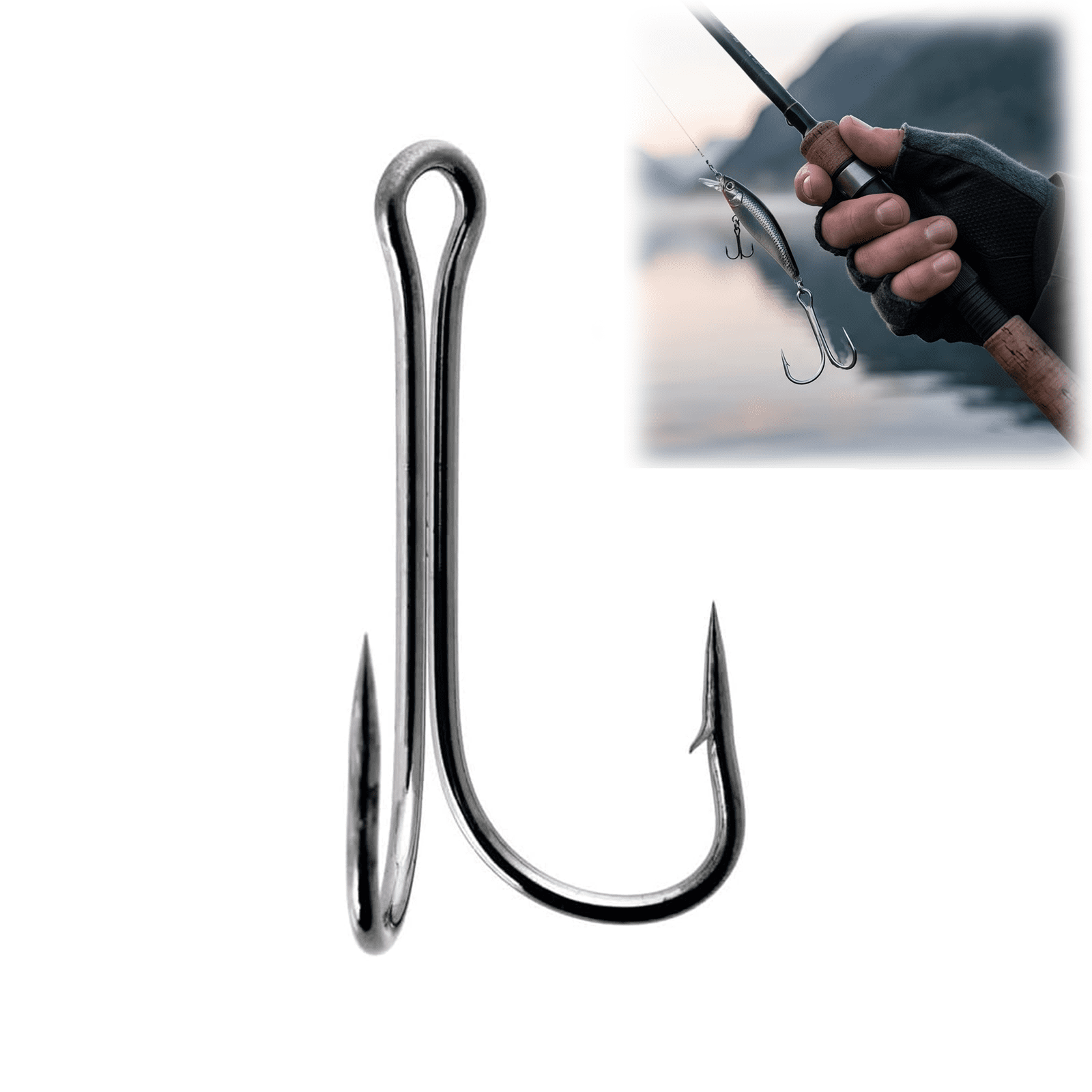 cheap fishing hooks LT Line-Through Replacements 36A Snelled Trout Hooks Variety Pack Ozark Trail 5/0 High Carbon