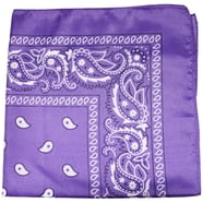 Bandana RFCO 22x22 Paisley – Colore Viola – Unisex Nuova Con Etichette