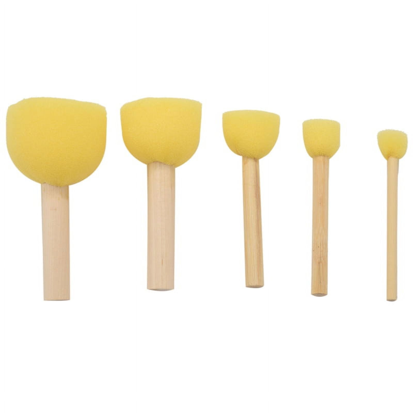Pack of 30 Round Foam Sponge Paint Brush Set Stencil Brush Value Pack