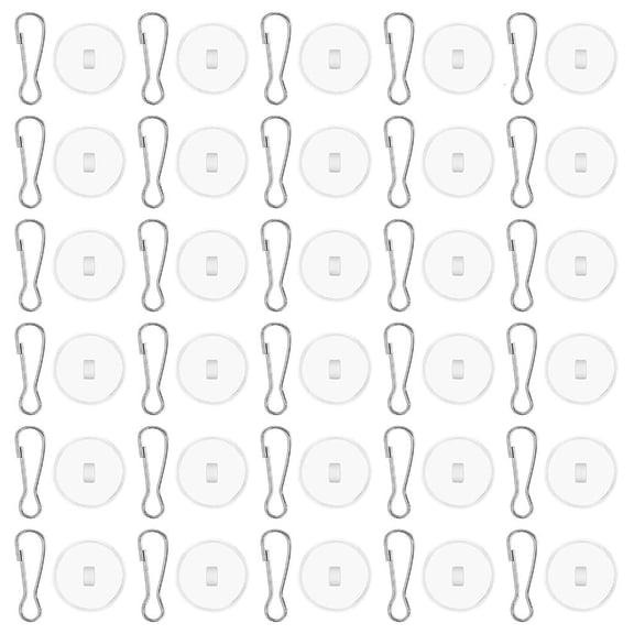 Pack of 30 Small Transparent Hooks for Ceiling Hanging Damage Frees Wall Hangers