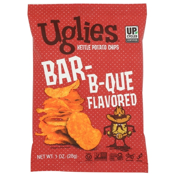 Pack of 32, Uglies Bar-B-Que Kettle Chips, 1 oz