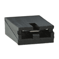 thumbnail image 1 of Pack of 35 382811-8 Connector 2 (1 x 2) Position Shunt Black Open Top 0.100 (2.54mm) Gold : RoHS, 1 of 2