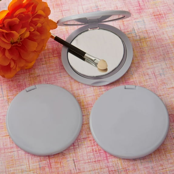 36 Perfectly Plain Collection Silver Compact Mirrors