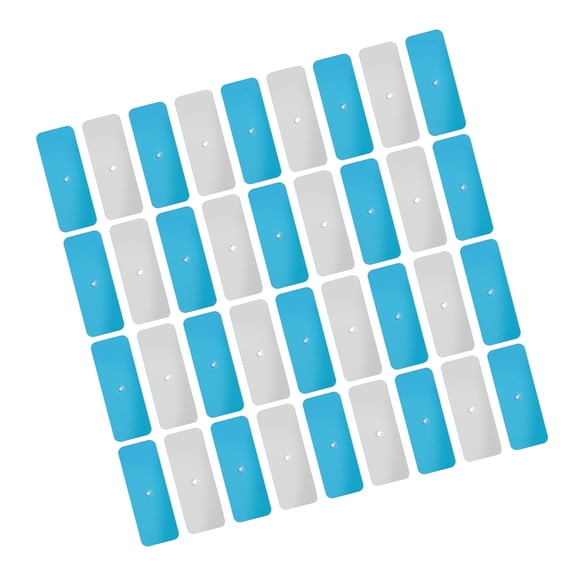 Pack of 36 Strong Iron Adhesive Strips Designed for LED Cabinet Lights Mounting on Plastic Glass Surfaces