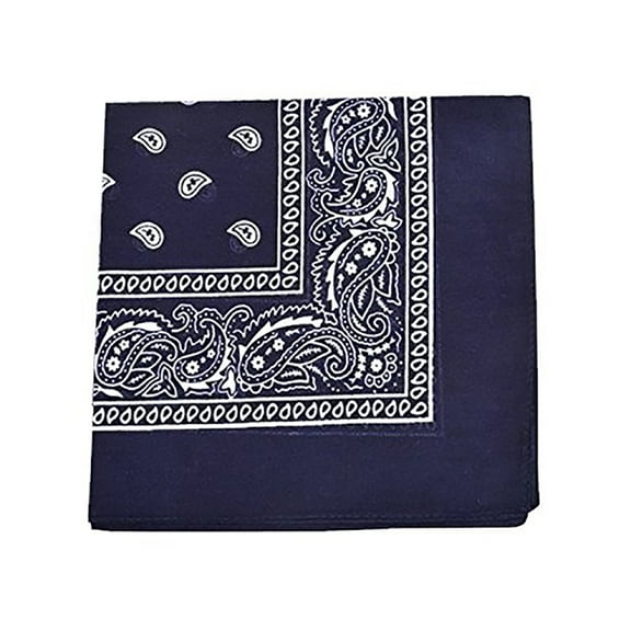 Pack of 36 XL Non Fading Paisley Polyester Bandanas 27 x 27 In - Bulk Wholesale