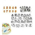 thumbnail image 1 of Pack of 37 Alphabet Letter & Number Fondant Icing Cutter Set-Small Size- Cake Decorating Mold, 1 of 8