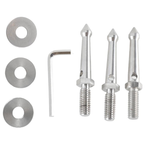 Pack of 3pcs Camera Tripod Stability Spikes Stainless Steel 3/8inch Thread 80mm Long Ground Spikes Enhancement