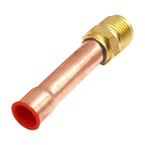 Pack of 4 1/4" 3/8" 1/2" 3/4" Flare Connector With Copper Tube Brass Pipe Fitting Connector Adapter Replacement