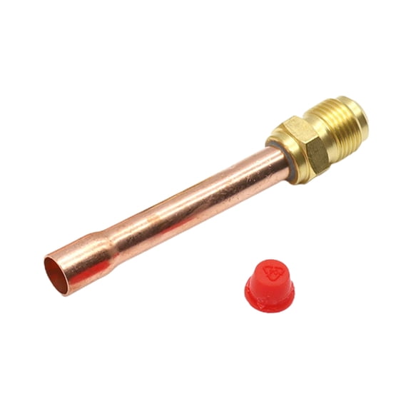 Pack of 4 1/4" 3/8" 1/2" 3/4" Flare Connector With Copper Tube Brass Pipe Fitting Connector Adapter Replacement