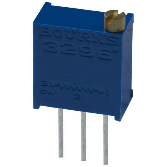 Pack of 4 3296W-1-503LF Trimmer 50K OHM 0.5W Pins Through Hole Potentiometer D/C:733C0 :RoHS, Tube