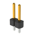 thumbnail image 1 of Pack of 4  68000-102HLF  Connector Header 2 Position Vert. 2.54MM :RoHS, 1 of 2