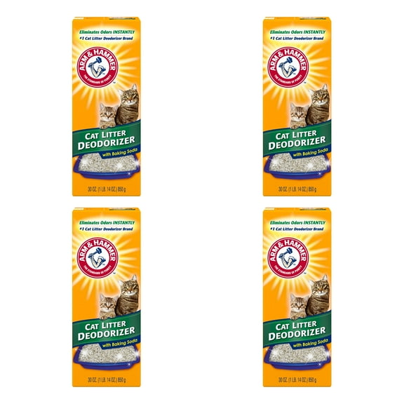 Pack of 4 ARM & Hammer Cat Litter Deodorizer, 30-oz