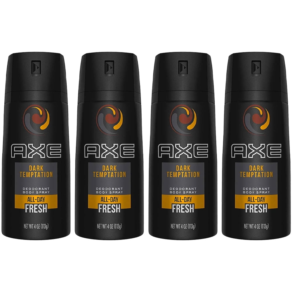 Pack of (4) AXE BODY SPRAY DARK TEMPTATION 150 ML