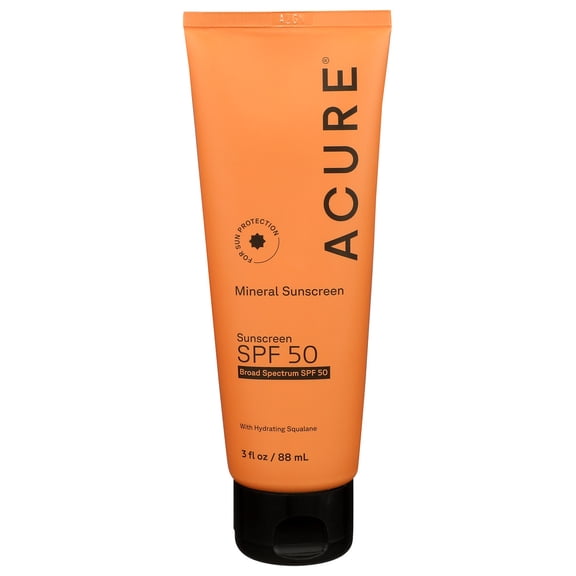 (Pack of 4) Acure Sunscreen Mineral SPF 50 3 Fl Oz
