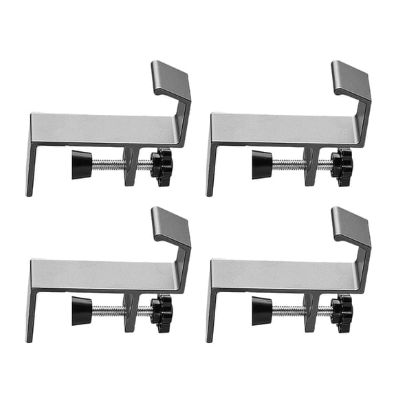 Pack of 4 Adjustable Nonstick Desk Hook Sturdy Hanger for Convenient Storage Solution in Kitchen Office Study Room