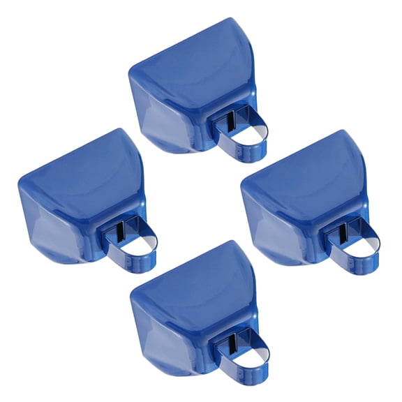 Pack of 4 Antirust Cheering Instruments Cowbell Set for Rallies Pet Collar Tracking Devices and Party Fun Additions