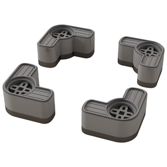 Pack of 4 Appliance Support Feet Stabilizer Mat for Washing Machine and Fridge to Stop Skidding and Protect Floors