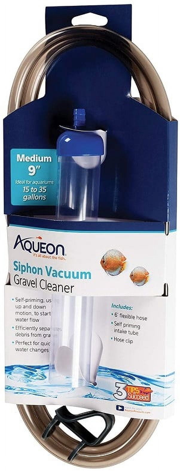 [Pack of 4] Aqueon Siphon Vacuum Gravel Cleaner Medium 9" long