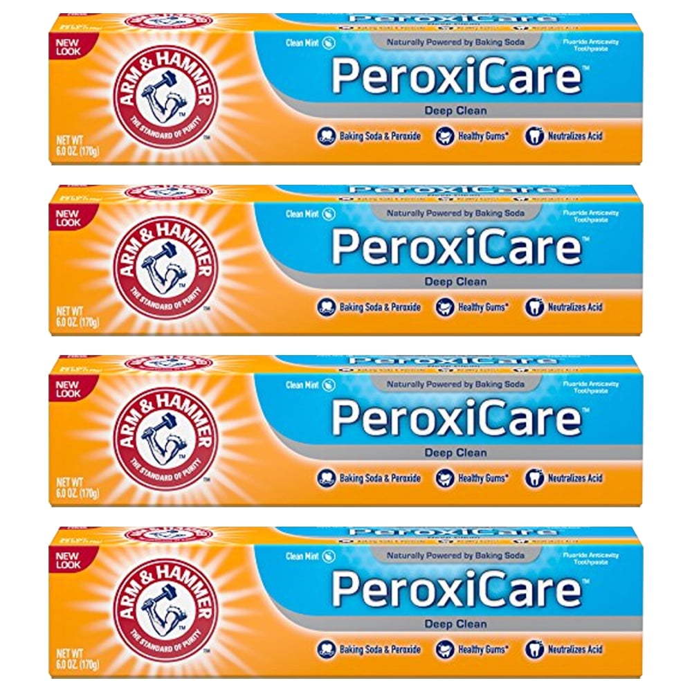 Pack of (4) Arm And Hammer Peroxicare Deep Clean Toothpaste, 6 oz