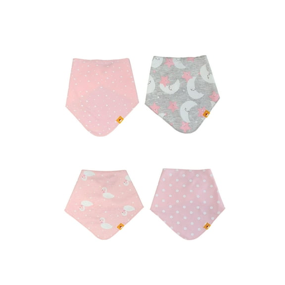Pack of 4 Baby Bandana Drool Bibs Pink Dreams