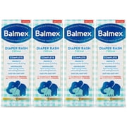 Pack of 4 Balmex Complete Protection Baby Diaper Rash Cream, 4 oz