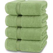 Pack of 4 Bath Towels Set 27 x 54 Inches Cotton Soft 600 GSM