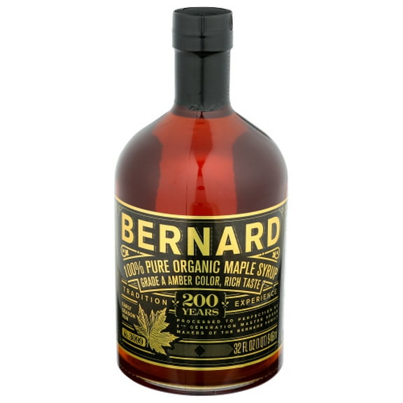 (Pack of 4) Bernard Organic Amber Maple Syrup 32 Fo
