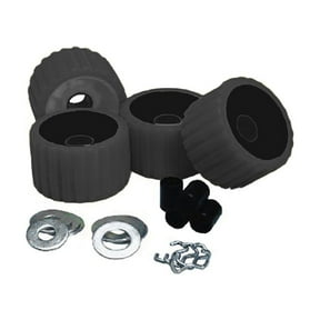 Ce Smith 6127140 C.e. Smith Ribbed Roller Replacement Kit - 4 Pack - Black