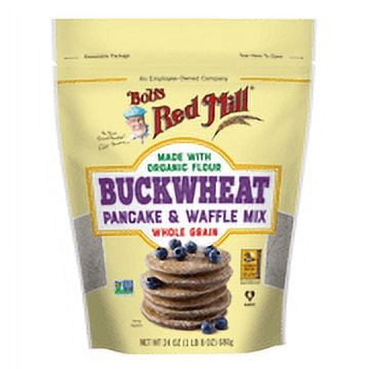 (Pack of 4) Bob's Red Mill Buckwheat Pancake & Waffle Mix, 24 oz