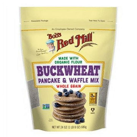 (Pack of 4) Bob's Red Mill Buckwheat Pancake & Waffle Mix, 24 oz