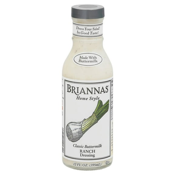 Pack of 4 Briannas Home Style Classic Buttermilk Ranch Dressing - 12 oz - Package may vary
