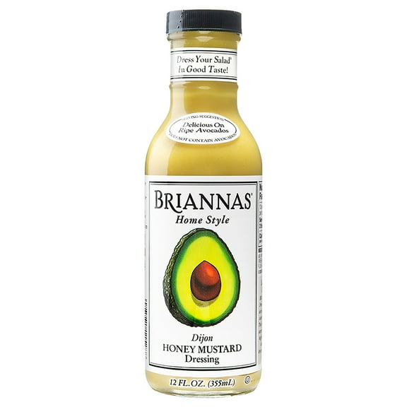 Pack of 4 Briannas Home Style Dijon Honey Mustard Dressing - 12 oz - Package may vary