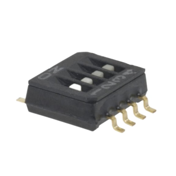 Pack of 4 CHS-04TB Dip Switch SPST 4 Position Surface Mount Slide (Standard) Actuator 100mA 6VDC