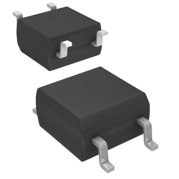 Pack of 4 CPC10120NTTR Solid State Relay 50mA 1.5V DC-IN 0.17A 250V AC/DC-OUT 4-Pin SOP, Bulk, RoHS