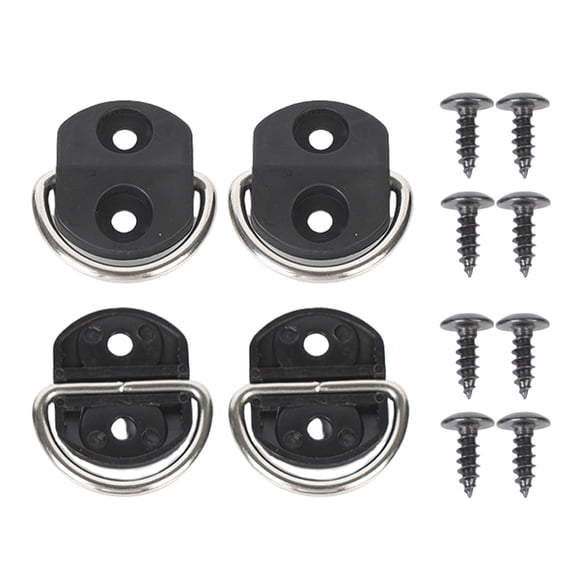 Pack of 4 Car Trunk Mesh Net with Mounting Screws Car Trunk Cargo Netting Hook with Screws set for Cargo Management