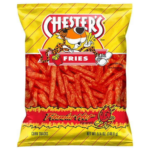 Pack of 4 Chester's Flamin' Hot Fries Corn Snacks - 5.25 oz - Package may vary