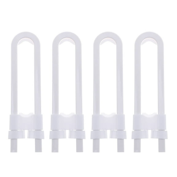 Pack of 4 Child Safety Cabinet Latches For Baby Safe Closet Kitchen Door U-Shaped Lock
