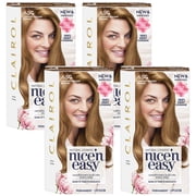 Pack of 4 Clairol Nice n Easy Permanent Hair Color, #6.5G Lightest Golden Brown