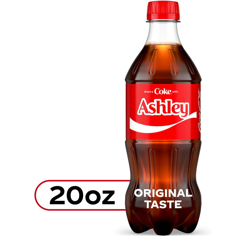 Pack of 4 Coca-Cola Original Taste Soda Bottle, 20 fl oz (packaging may vary)