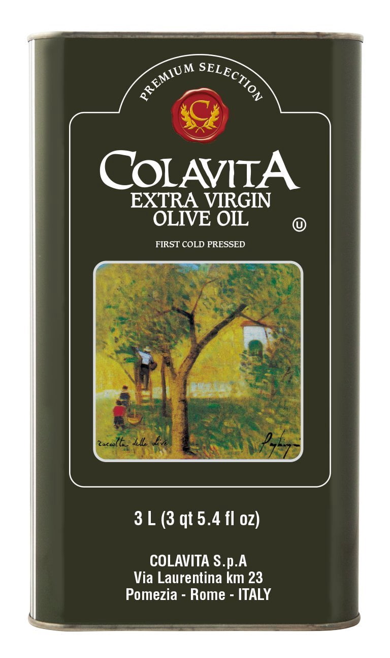 (Pack of 4) Colavita Extra Virgin Olive Oil 3 Liter Tin 101.4 Oz