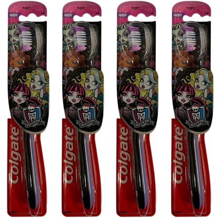 Pack of (4) Colgate Monster High Toothbrush, Soft 1 ea