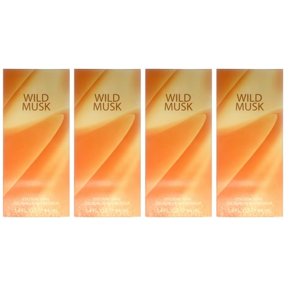 Pack of (4) Coty Wild Musk By Coty For Women. Cologne Spray 1.5-Ounces