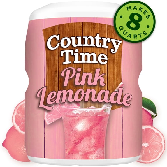 Pack of 4 Country Time Pink Lemonade Drink Mix Canister, 19 oz (packaging may vary)