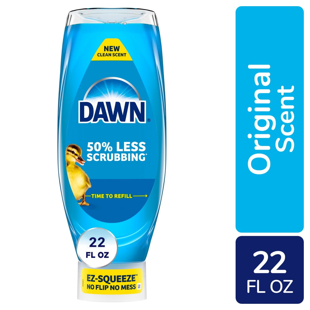 Pack of 4 Dawn Ultra EZ-Squeeze Original Scent Liquid Dish Soap, 22 fl oz (packaging may vary)