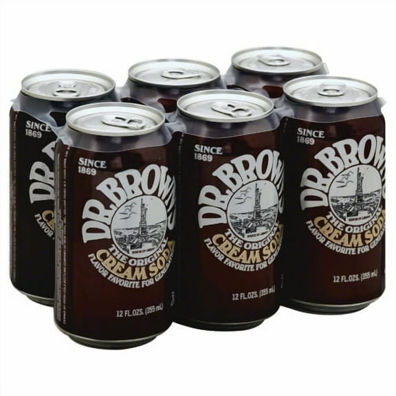 (Pack of 4) Dr. Brown's Soda Creme 6 pk 72 Fo