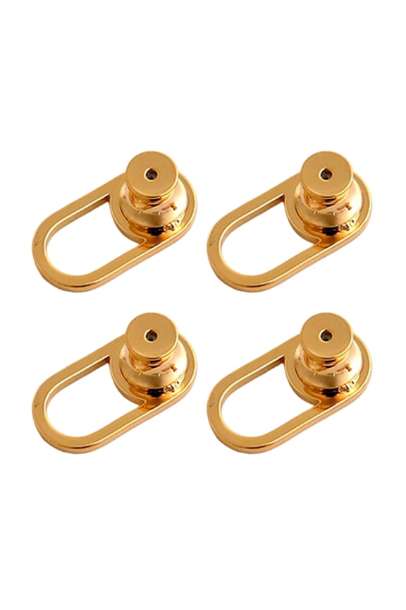 Pack of 4 Earring Lifter Backs Replacements Metal Support for Droopy Ears Heavy Earrings Backings Earring Stabilizers